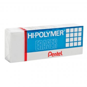 Ластик PENTEL "HI-POLYMER ERASER" 35х16х11,5 мм, синтетический каучук ZEH-03