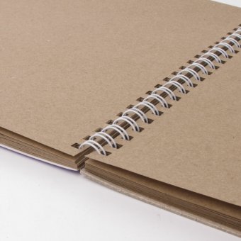 Скетчбук BRAUBERG ART "DEBUT" крафт-бумага, 205х290 мм, 50 листов, жёсткая подложка 110982