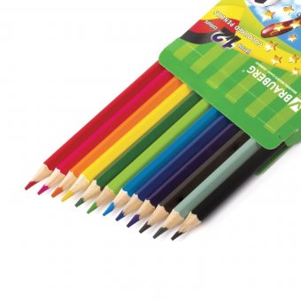 Карандаши цветные BRAUBERG "Football match" 12 цветов 180534