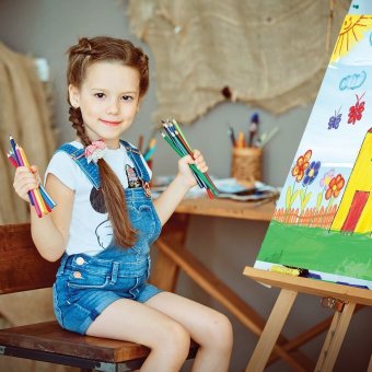 Карандаши цветные акварельные ЮНЛАНДИЯ "ЮНЫЙ ВОЛШЕБНИК" 18 цветов 181403