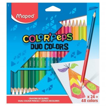 Карандаши двухцветные MAPED 