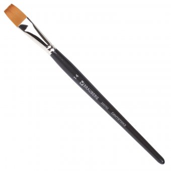 Кисть художественная профессиональная BRAUBERG ART "CLASSIC" синтетика мягкая № 14 200702
