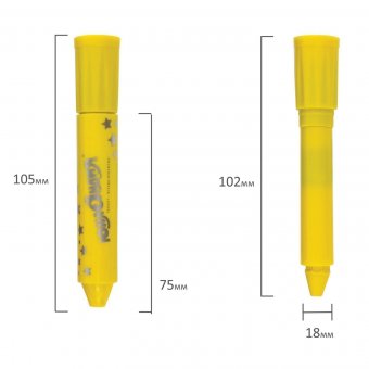 Масляная пастель ЮНЛАНДИЯ "КОЛИБРИ", 6 цветов 227298