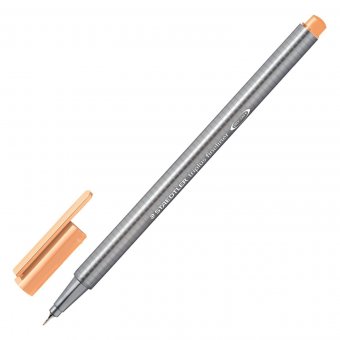 Ручка капиллярная STAEDTLER "Triplus Fineliner" светло-оранжевая, 0,3 мм, 334-43