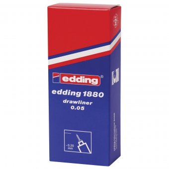 Ручка капиллярная EDDING DRAWLINER 1880, черная, 0,05 мм E-1880-0.05/1
