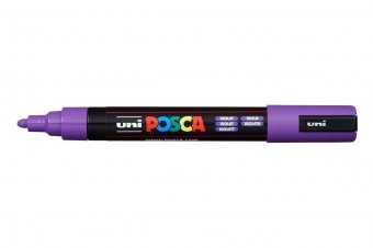 Маркер POSCA PC-5M, фиолетовый, 1.8 - 2.5 мм, пулевидный наконечник