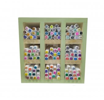 Подставка для маркеров SoulArt оливковая, 9 ячеек