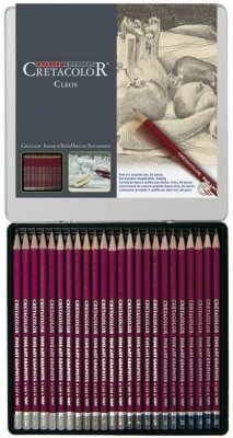 Набор чернографитовых карандашей CretacoloR Cleos 24 карандаша, 20 (HB,H,F,B,2B-9B,2H-9H)