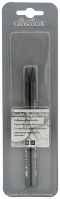 Чернографитовые карандаши CretacoloR Monolith, 2 карандаша твердость: 4B,6B в блистере
