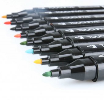 Набор маркеров спиртовых TouchFive Original 40 цветов, черный корпус
