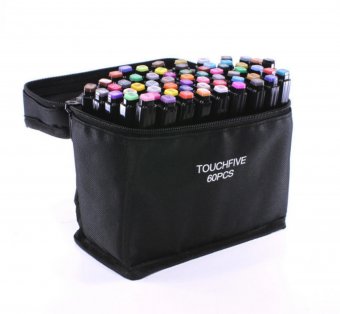 Набор маркеров спиртовых TouchFive Original 60 цветов, черный корпус