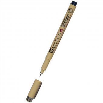 Набор капиллярных ручек Pigma Micron 3 шт (0,45; 0,5 мм; PN) черный
