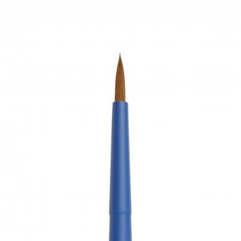 Кисть Roubloff Aqua Blue round коричневая круглая soft-touch короткая синяя № 4