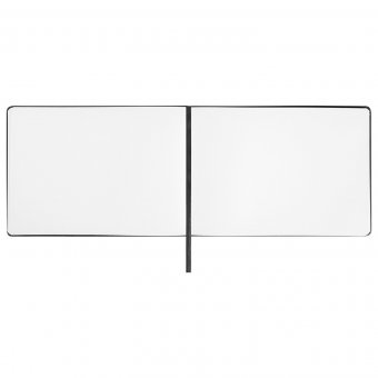 Скетчбук, белая бумага 140 г/м2 210х148 мм, 80 л., КОЖЗАМ, резинка, BRAUBERG ART CLASSIC, черный, 113182