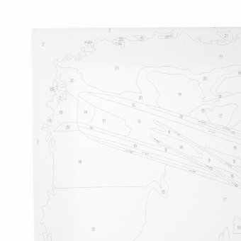 Картина по номерам 40х50 см, ОСТРОВ СОКРОВИЩ "Стильное ретро", на подрамнике, акрил, кисти, 663341