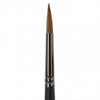 Кисть художественная проф. BRAUBERG ART CLASSIC, колонок, круглая, № 5, длинная ручка, 200926