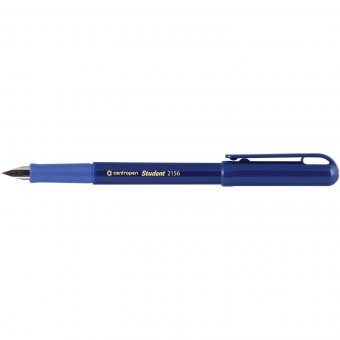 Ручка перьевая CENTROPEN "Student", корпус ассорти, иридиевое перо, 2 сменных картриджа, блистер, 2156, 1 2156