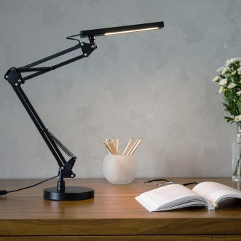 Лампа светодиодная настольная на подставке и струбцине SoulArt FX310B CRI 90, 10 Вт