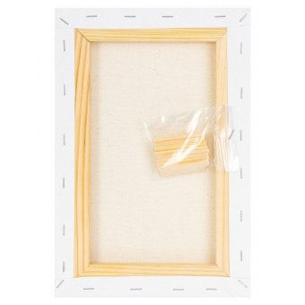 Холст на подрамнике BRAUBERG ART DEBUT, 20х30см, 280 г/м2, грунт, 100% хлопок, мелкое зерно, 191641