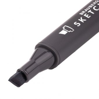 Маркер для скетчинга двусторонний 1 мм - 6 мм BRAUBERG ART CLASSIC, СЕРО-ГОЛУБОЙ 9 (BG09), 151882