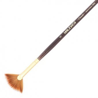 Кисть из синтетики Claude, веерная №8