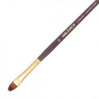 Кисть из синтетики Claude, плоскоовальная №10