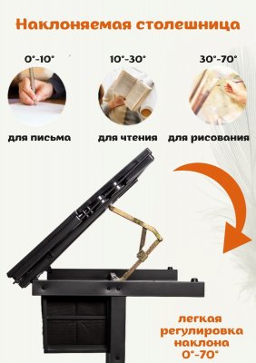 Стол для художников и дизайнеров и светодиодная настольная лампа SoulArt 