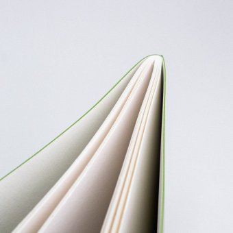 Скетчбук для акварели Малевичъ, 100% хлопок, салатовый, 200 г/м, 14,5х19,5 см, 18л