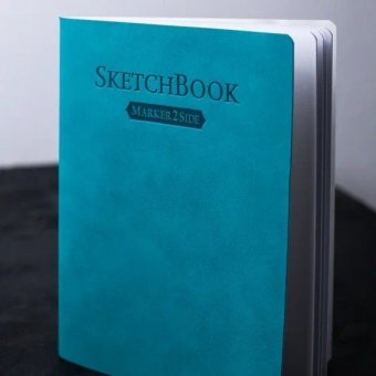 Скетчбук Малевичъ для маркеров Markers, бирюзовый, 220 г/м, 15х19 см, 18л 