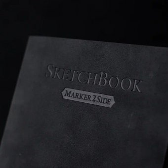 Скетчбук Малевичъ для маркеров Markers, мокрый асфальт, 220 г/м, 15х19 см, 18л 