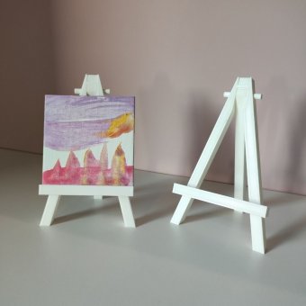 Подарочный набор SoulArt  Мини Мольберт 2 шт и Мини Холст 4 шт