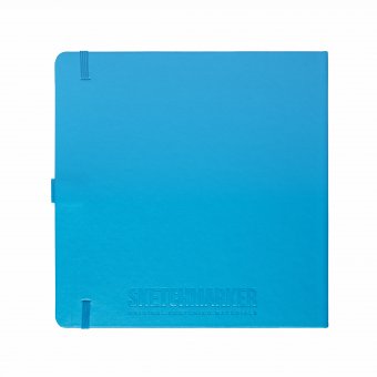 Блокнот для зарисовок Sketchmarker 140 г/кв.м 20х20cм 80л твердая обложка, синий карибский