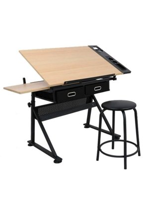 Стол для художественных и чертежных работ SoulArt деревянная столешница