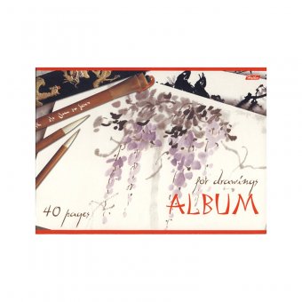 Альбом для рисования Хатбер 40л. А4 на скрепке 