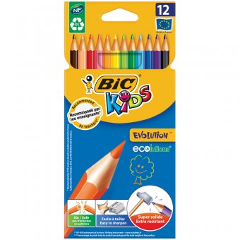 Карандаши цветные пластиковые Bic 