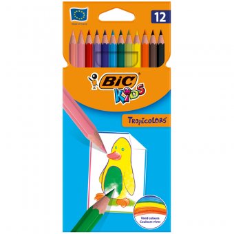 Карандаши цветные пластиковые Bic 