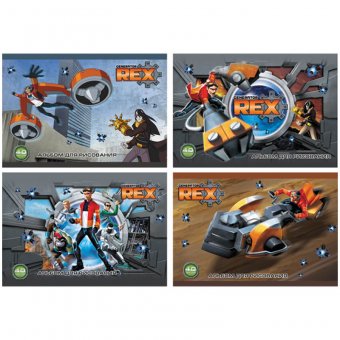 Альбом для рисования Generator Rex 40 л. А4 на скрепке "Generator Rex", 4 вида