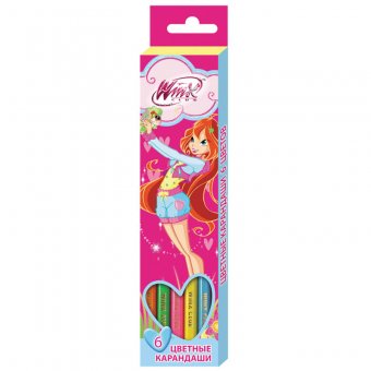 Карандаши "Winx" 6 цветов