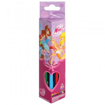 Карандаши "Winx" 18 цветов трехгранные