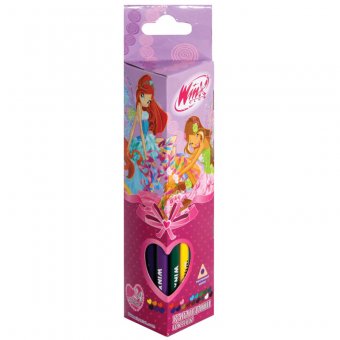 Карандаши "Winx" 24 цвета трехгранные