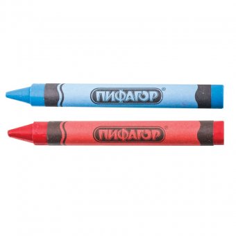 Восковые карандаши Пифагор, 12 цветов