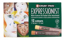 Набор пастели масляной Sakura Cray-Pas Expressionist  12 цветов (оттенки кожи)