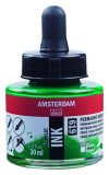 Чернила акриловые Talens Amsterdam 30 мл №619 Зеленый насыщенный устойчивый, 17206190