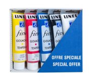 Набор гуаши Lefranc&Bourgeois Fine Linel 5 цветов в тубах по 120 мл