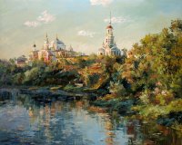 Масляная краска Ferrario Van Dyck 60 мл № 61 перманентный зелёный
