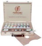 Набор акриловых красок Ferrario Acrilic Master 8 цветов в деревянной упаковке 20*30 см