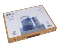 Набор акриловых красок Ferrario Acrilic Master 12 цветов в деревянной упаковке 30*40 см