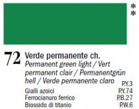 Пастель Ferrario  10 шт № 072 зеленый светлый перманент