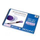 Альбом для акварели на спирали Fabriano "Watercolour Studio Torchon" 21x29,7см, 12л,  300г/м.кв, крупное зерно