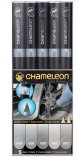 Набор маркеров Chameleon Color Tones Pen Packs Gray Tones 5 штук